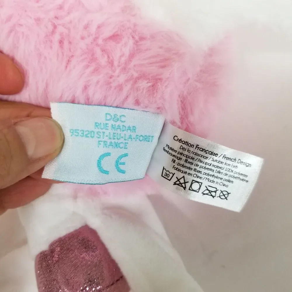 Baby Nat Unicorn‎ Pink Stuffed Plush with Spakley Accents & Security Blanket